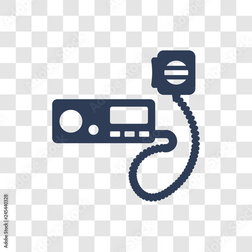 Two way radio icon vector