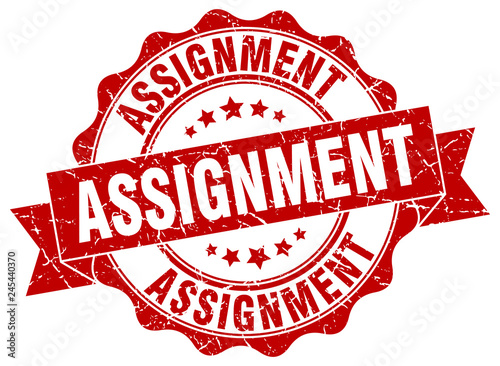 assignment stamp. sign. seal
