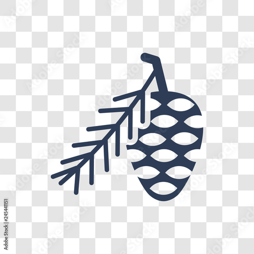 Pine cone icon vector