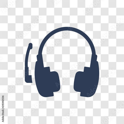 Headset icon vector