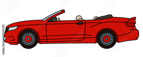 The red convertible / not a real model