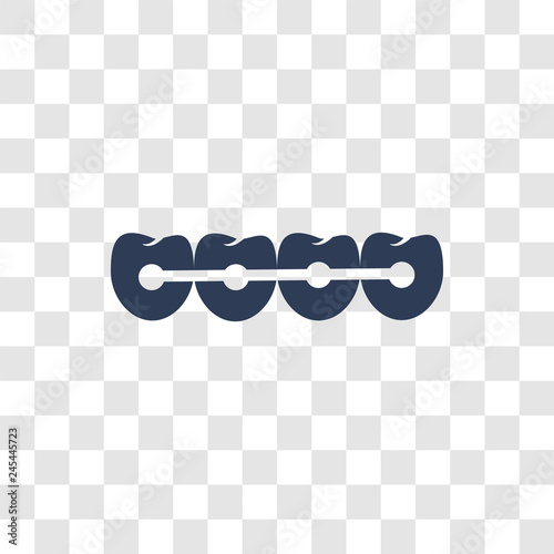Braces icon vector