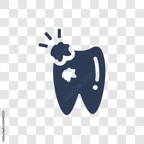 Cavities icon vector