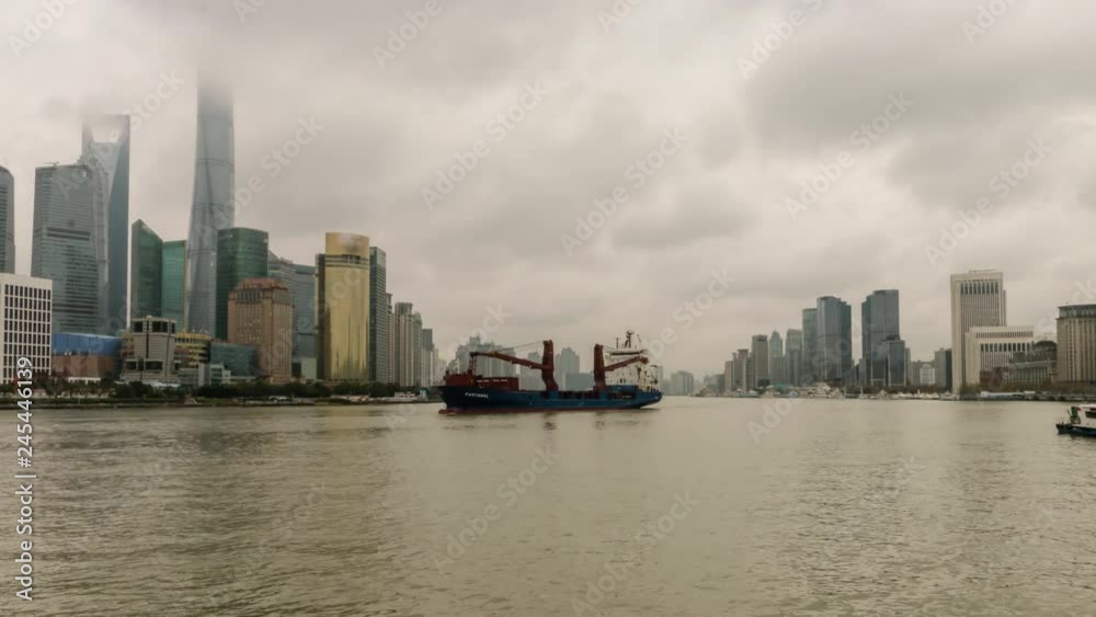 China Shanghai Pudong time lapse China Shanghai Pudong time lapse