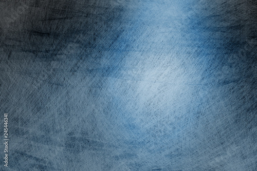 blue shiny background with white and blue grunge texture in crackled and scratched hatch marks design, old abstract blue background