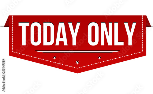 Today only banner design