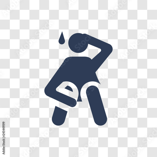 anxious human icon vector