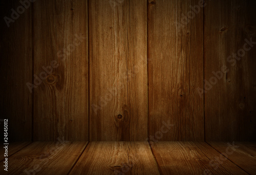 wooden interior room;