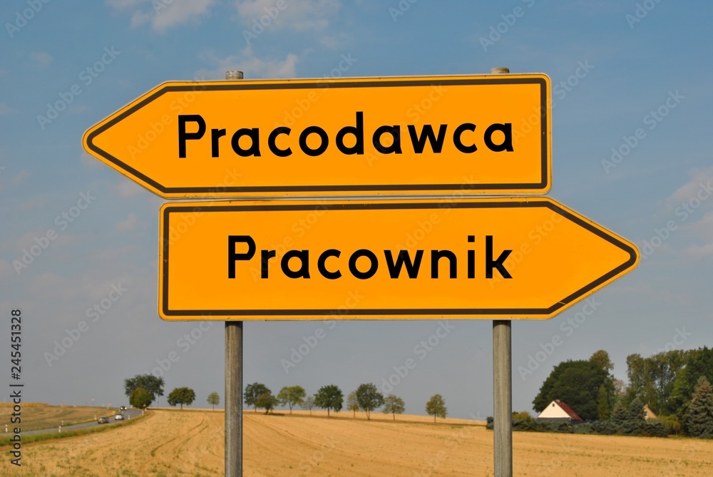 Fototapeta premium Pracodawca kontra pracownik