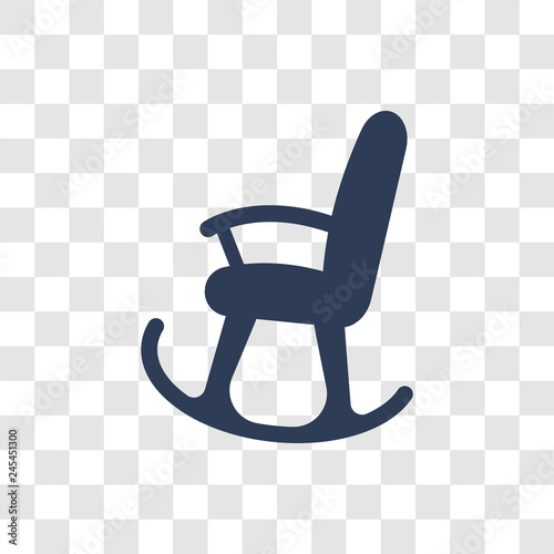 Rocking chair icon vector