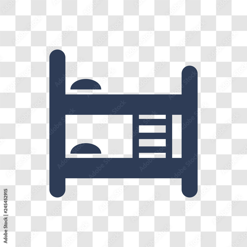 Fotografie Bunk bed icon vector