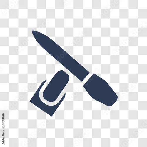 Nail file icon vector