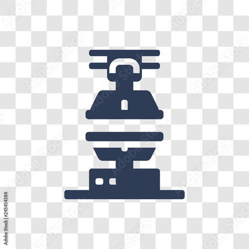 Machine press icon vector