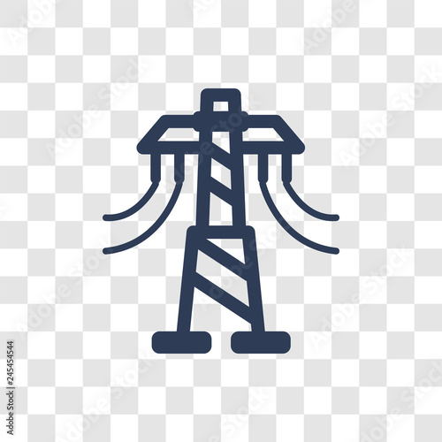 Transmission tower icon vector