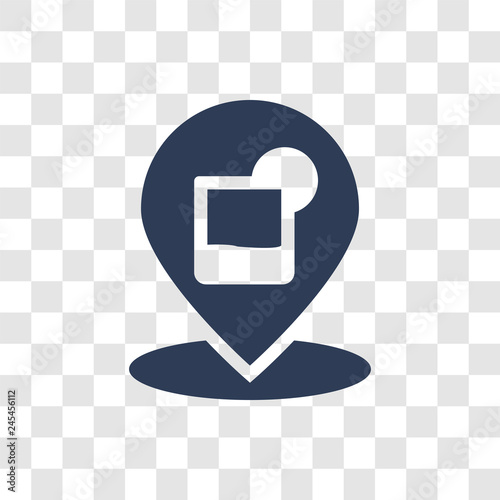 Club location icon vector