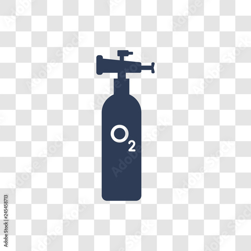 Oxygen tank icon vector