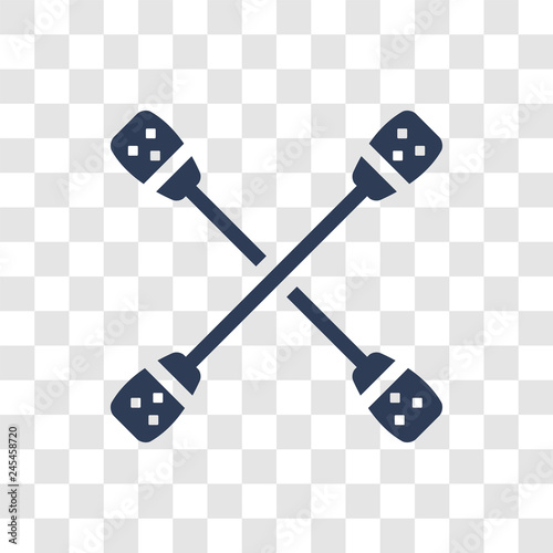 Paddles icon vector