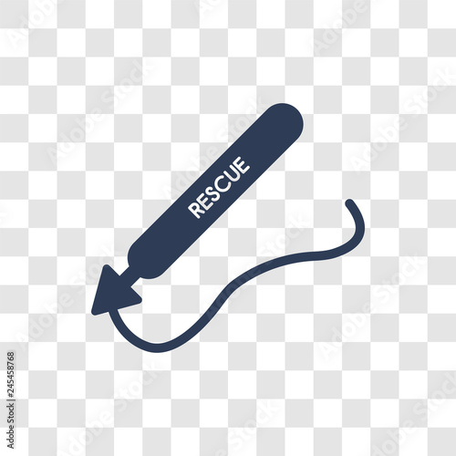 Rescue Tube icon vector