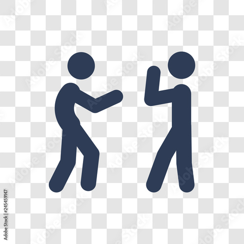 Fighting icon vector