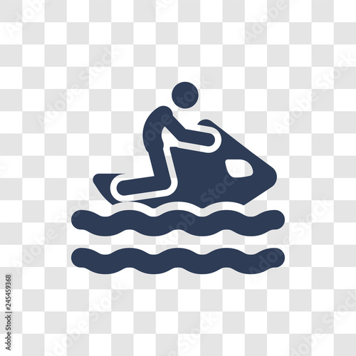 man Jet ski icon vector