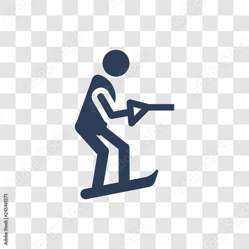 waterski icon vector