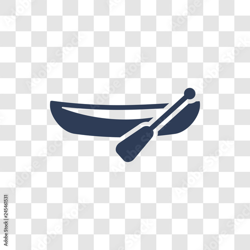 dugout canoe icon vector