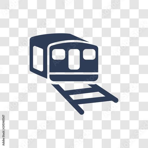 funicular railway icon vector