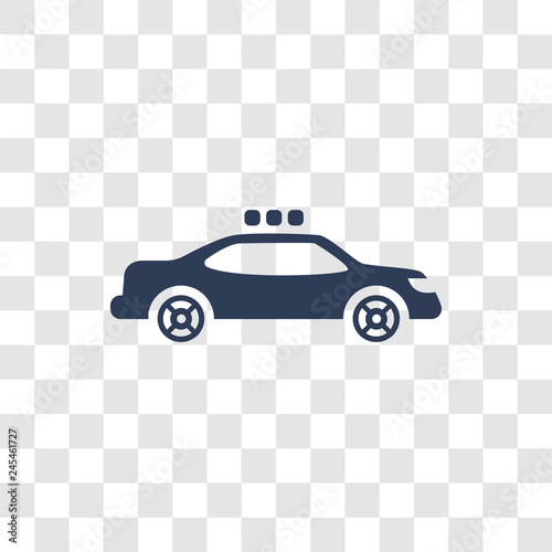patrol car icon vector