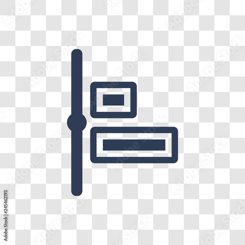 Horizontal alignment icon vector