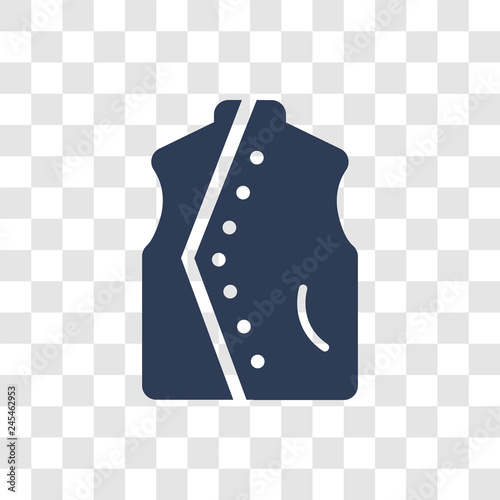 Anorak Vest icon vector