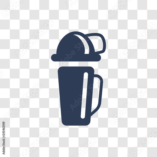 Themos Flask icon vector photo