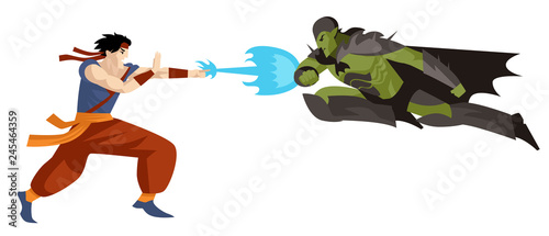 anime manga shonen hero shooting energy