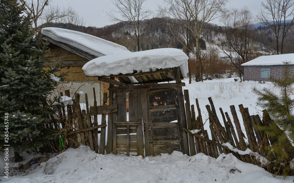Snow village in Mohe County, China