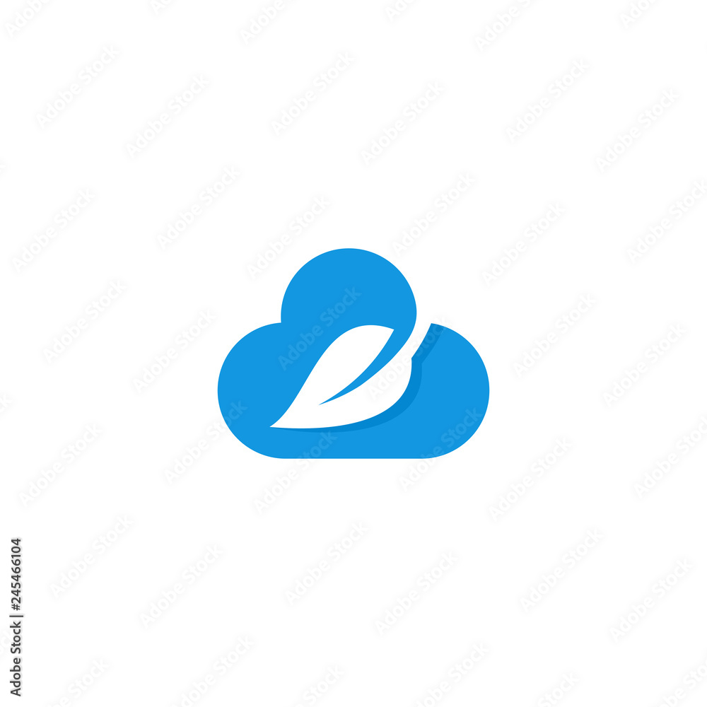 cloud logo icon symbol vector illustration