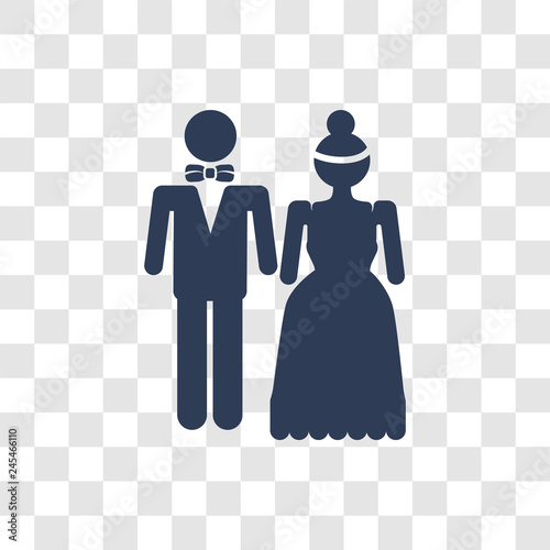 Newlyweds icon vector