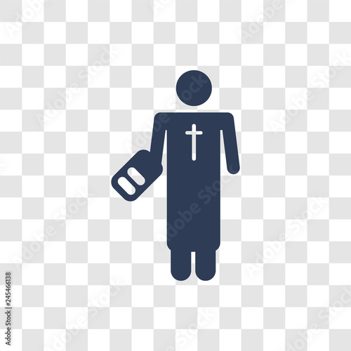 Pastor icon vector