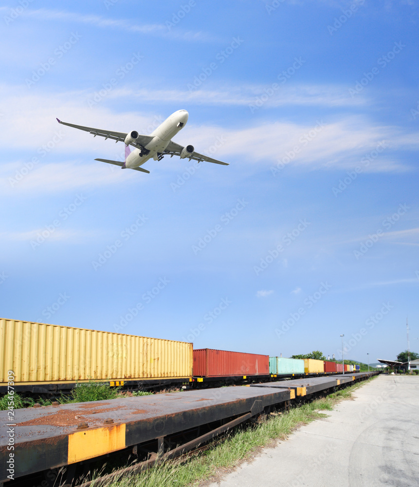 Fototapeta premium Transportation, import-export, logistic, shipping business management