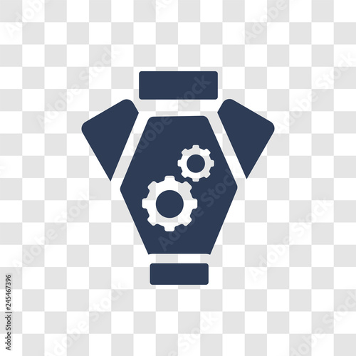 car engine icon vector
