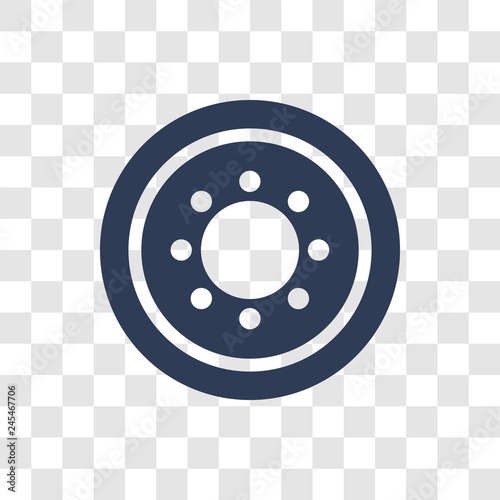 car spare wheel icon vector