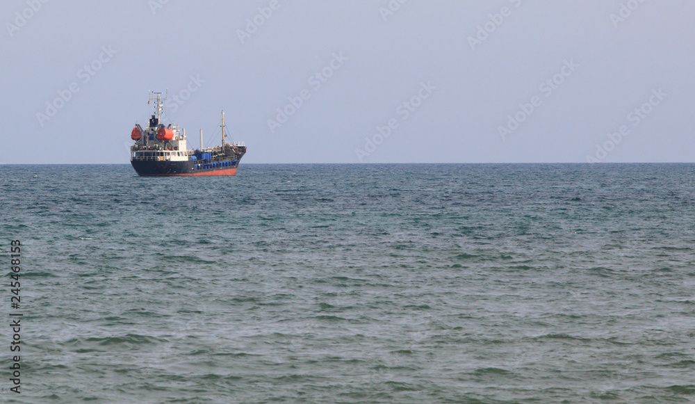 Transportation, import-export, commercial logistic, shipping business industry,  ship in port