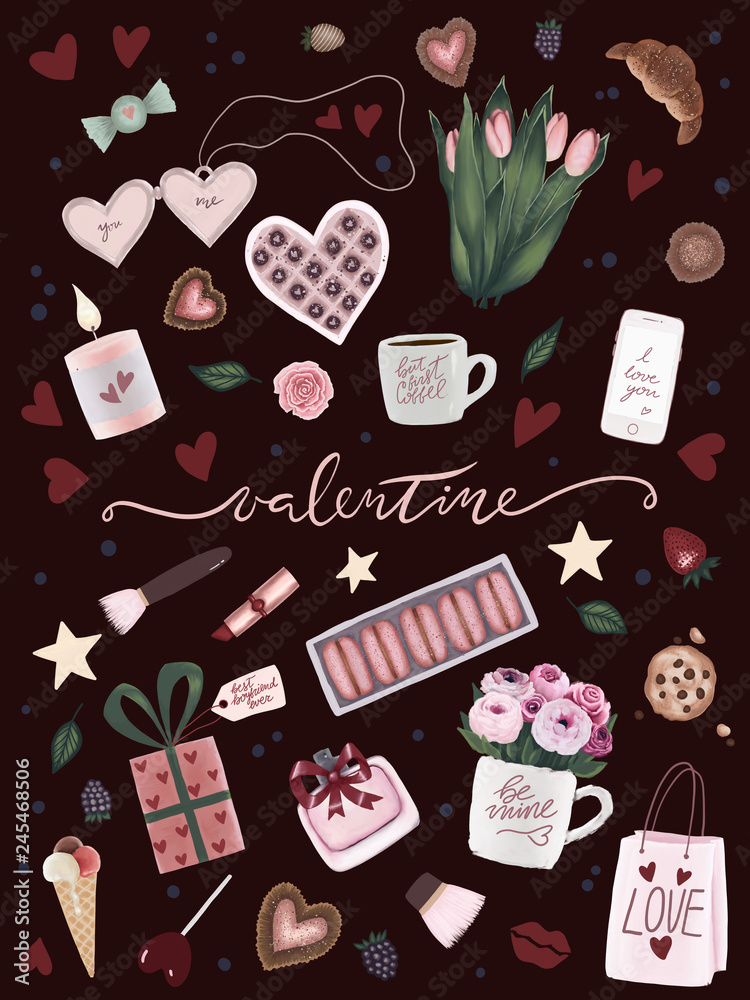 Valentines Day Candy Poster