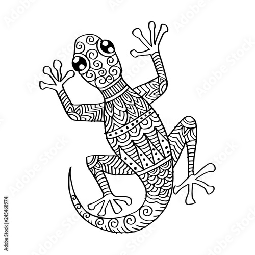 Tribal Decorative Lizard