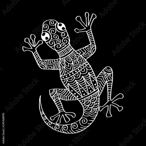 Tribal Decorative Lizard