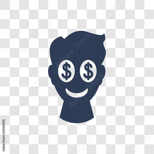 Greed icon vector