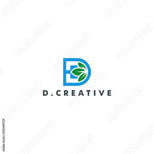 Letter D icon symbol, Eco nature flower design vector illustration Free Download Letter D icon symbol, Eco nature flower design vector illustration - GFXLoad