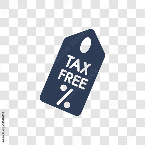Tax free icon vector