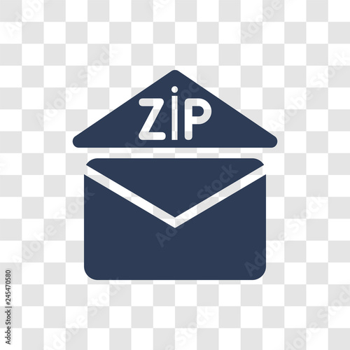 Fotografija Zip code icon vector
