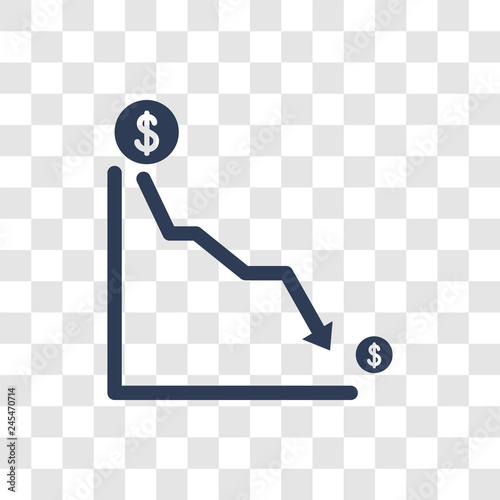 Decrease icon vector