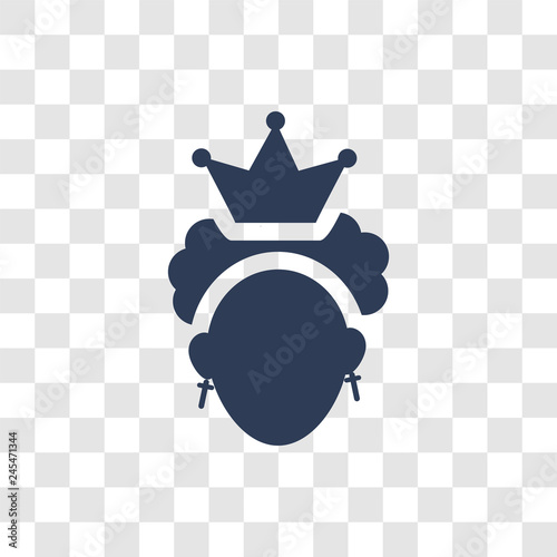 Queen icon vector photo