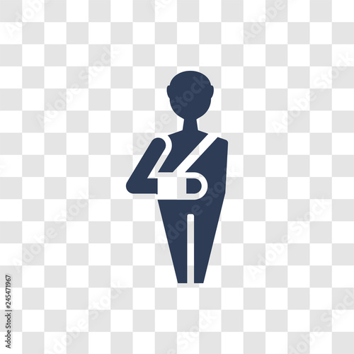 shoulder immobilizer icon vector photo